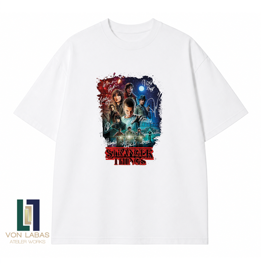 Stranger Things Baskılı Oversize T-Shirt