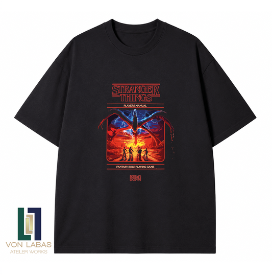 Stranger Things Baskılı Oversize T-Shirt