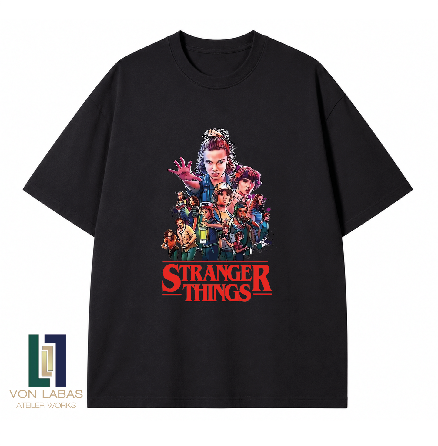 Stranger Things Baskılı Oversize T-Shirt