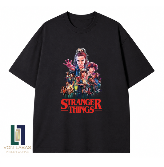 Stranger Things Baskılı Oversize T-Shirt