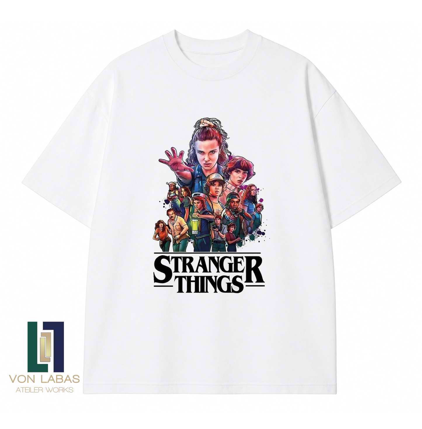 Stranger Things Baskılı Oversize T-Shirt