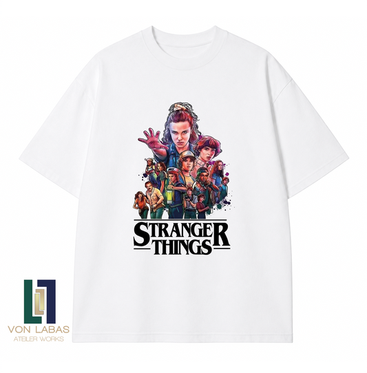 Stranger Things Baskılı Oversize T-Shirt