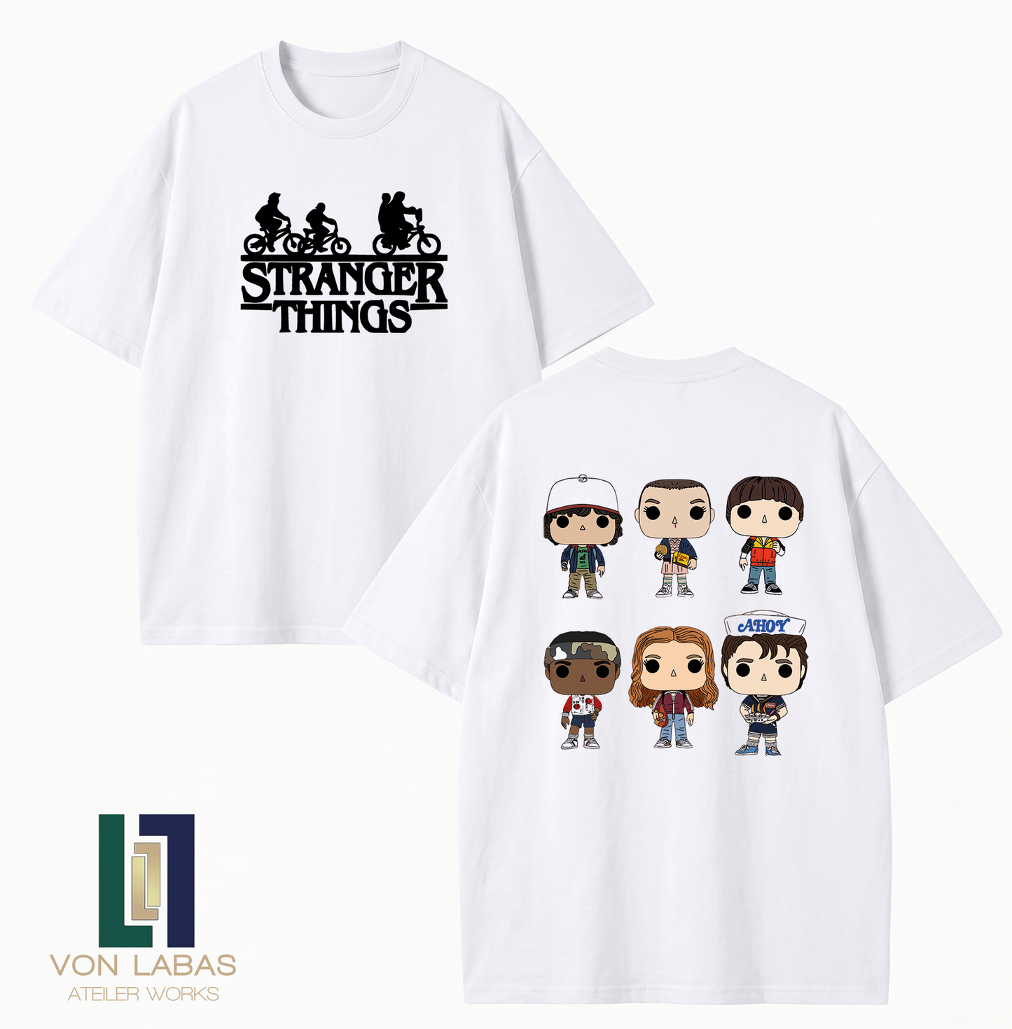 Stranger Things Baskılı Oversize T-Shirt
