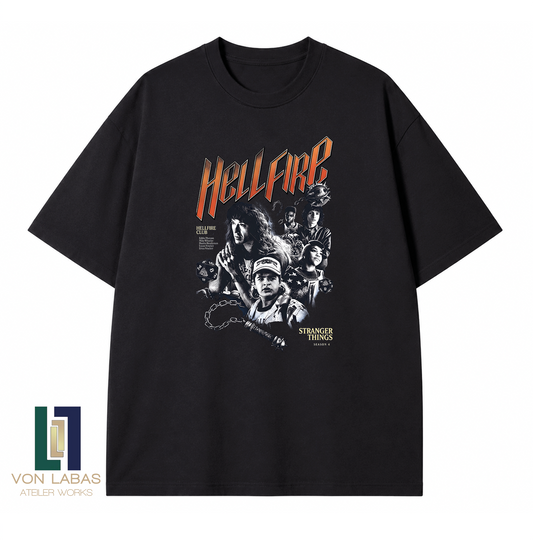 Stranger Things Baskılı Oversize T-Shirt