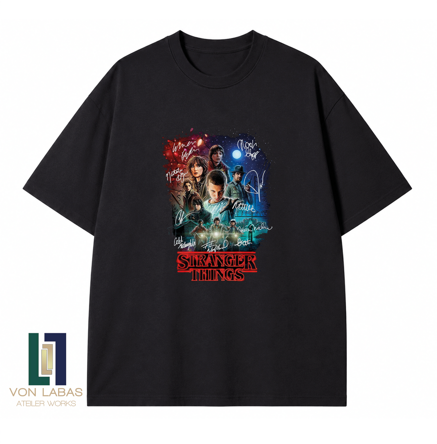 Stranger Things Baskılı Oversize T-Shirt