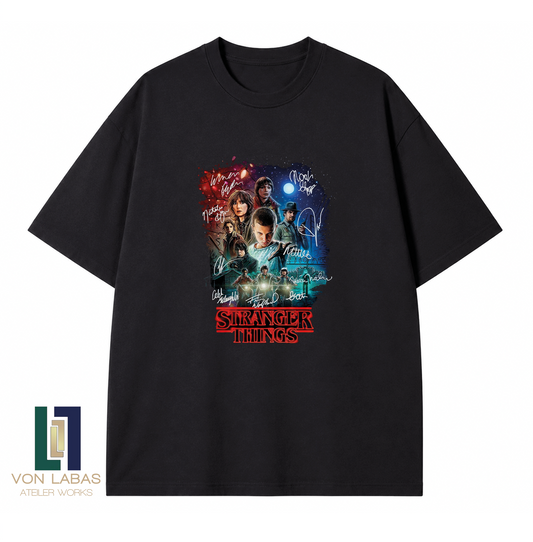 Stranger Things Baskılı Oversize T-Shirt