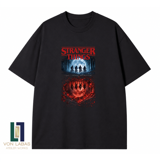 Stranger Things Baskılı Oversize T-Shirt