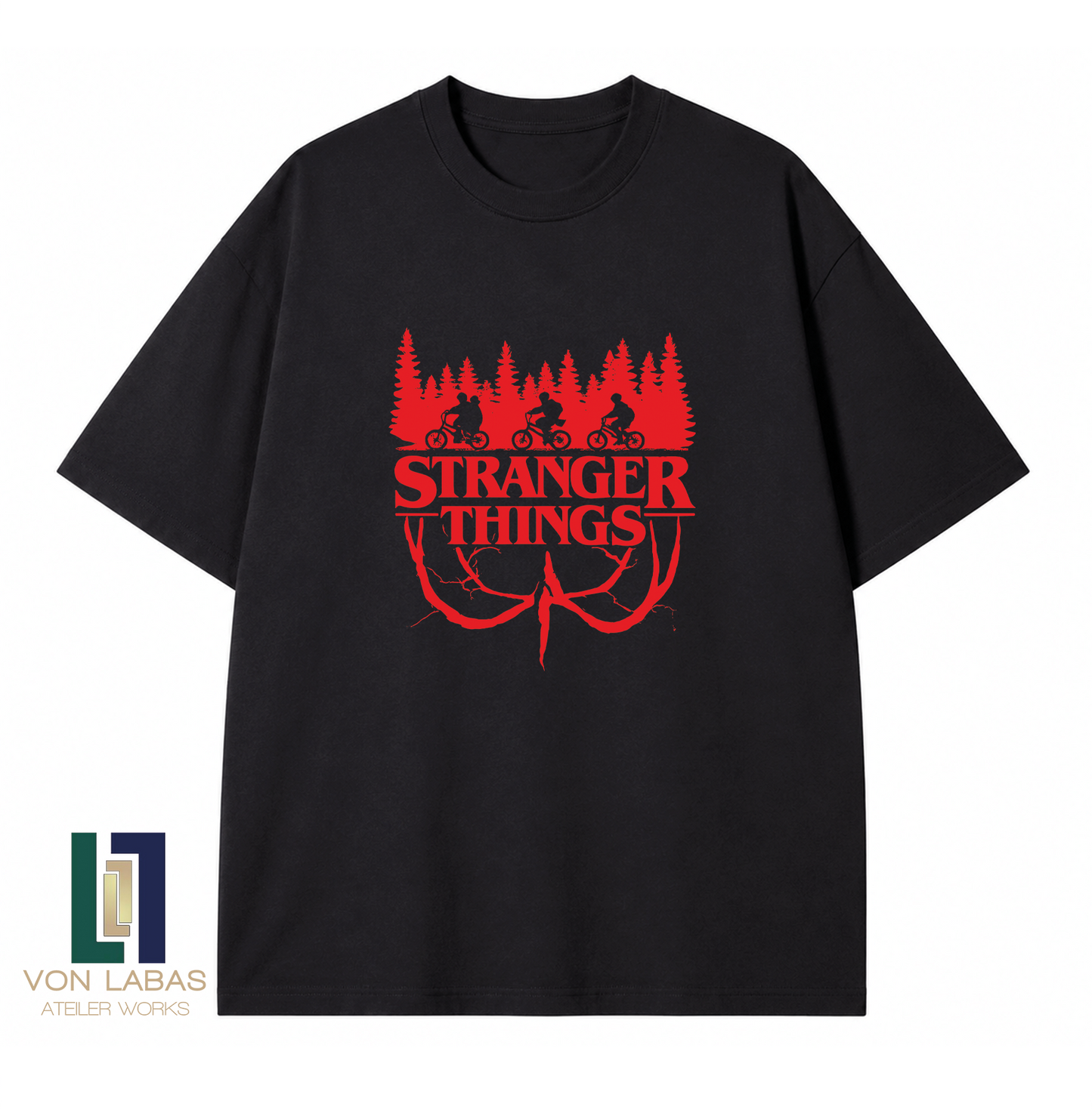 Stranger Things Baskılı Oversize T-Shirt