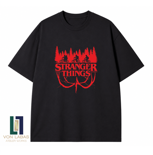 Stranger Things Baskılı Oversize T-Shirt