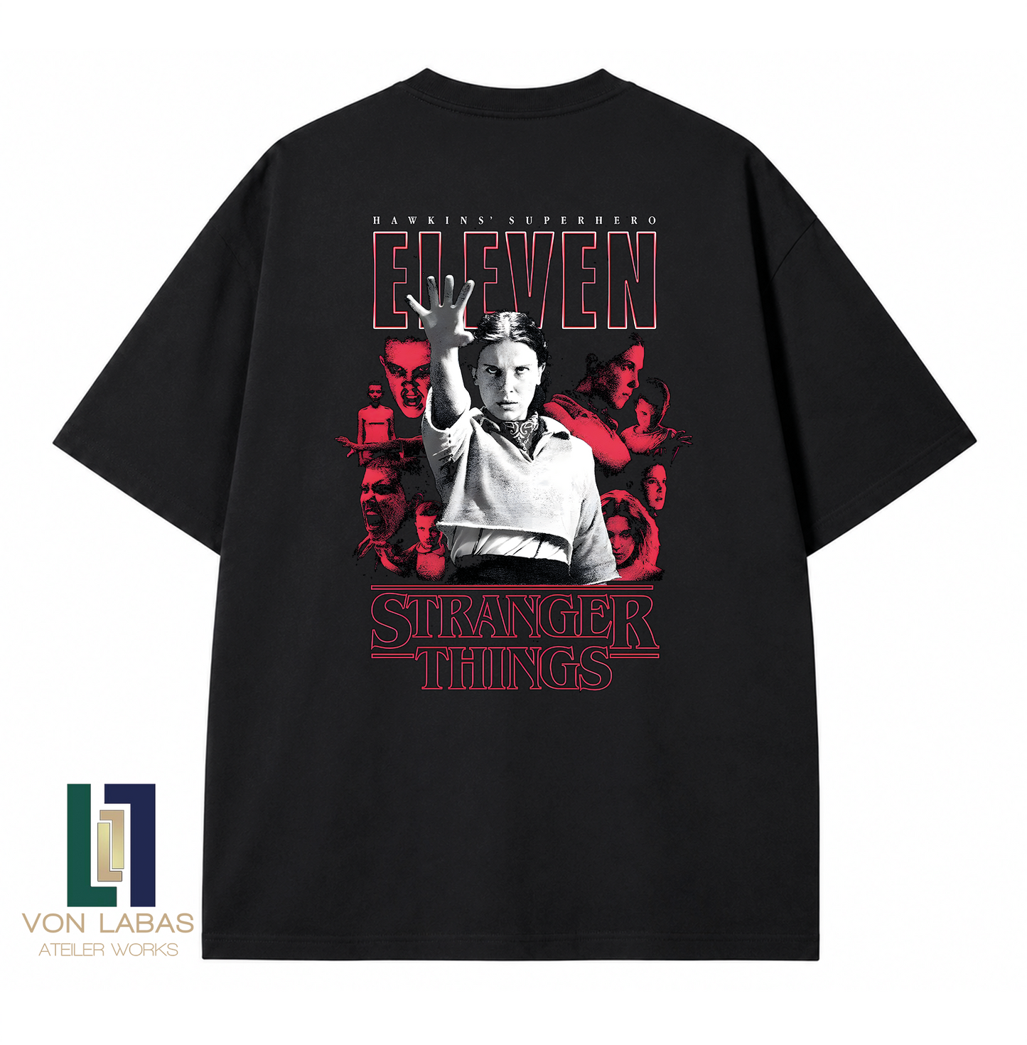 Stranger Things Baskılı Oversize T-Shirt