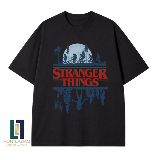 Stranger Things Baskılı Oversize T-Shirt