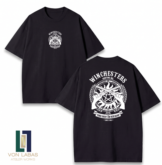 Supernatural Baskılı Oversize T-Shirt