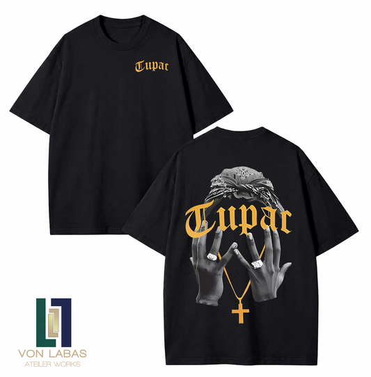 Tupac Baskılı Oversize T-Shirt
