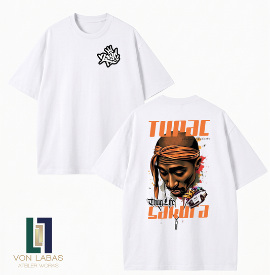 Tupac Baskılı Oversize T-Shirt