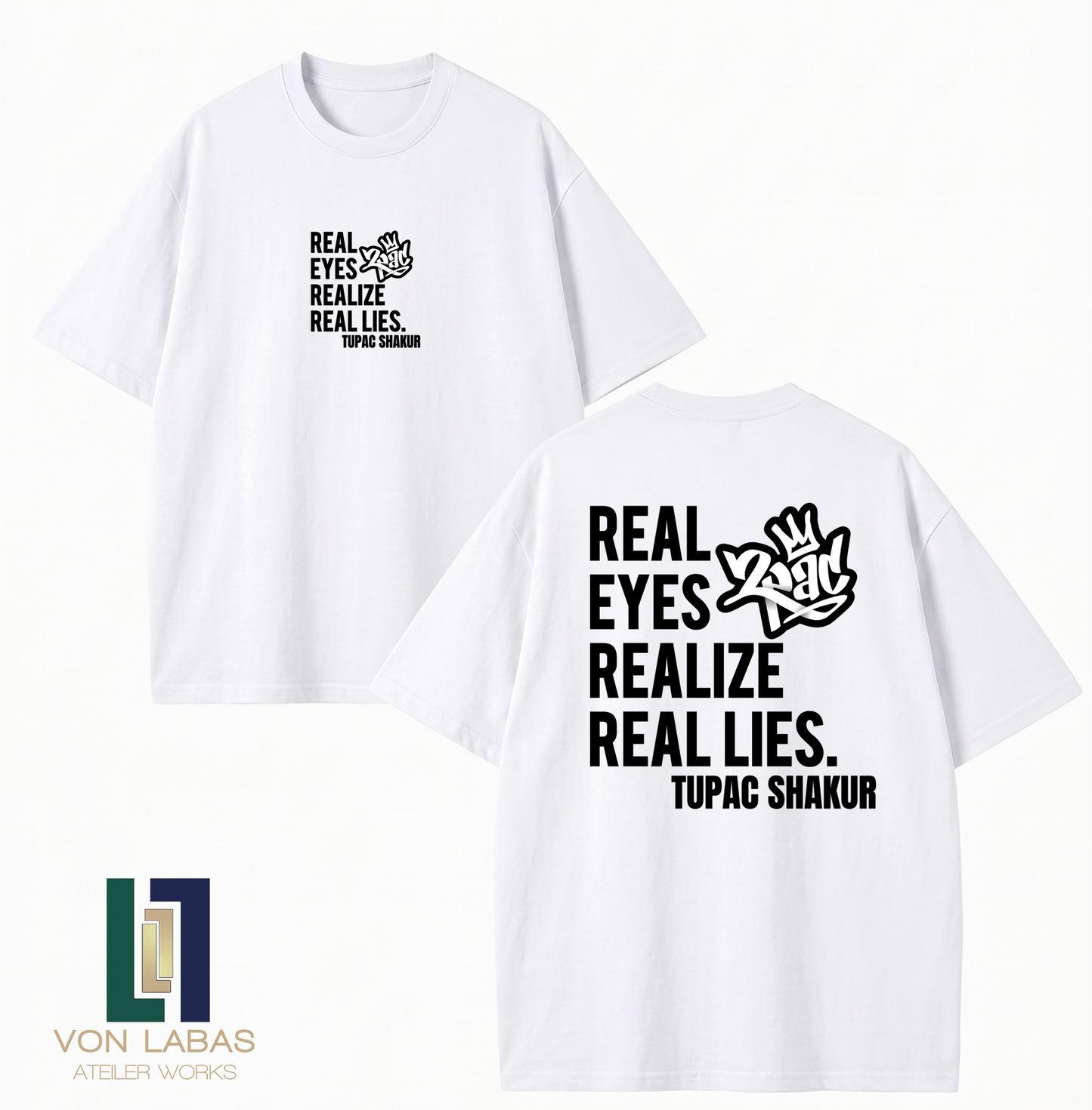 Tupac Baskılı Oversize T-Shirt