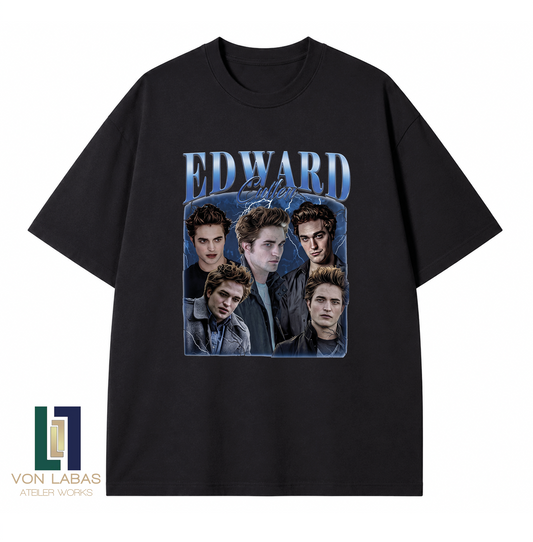 Twilight Baskılı Oversize T-Shirt