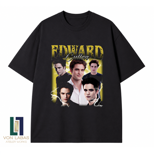 Twilight Baskılı Oversize T-Shirt