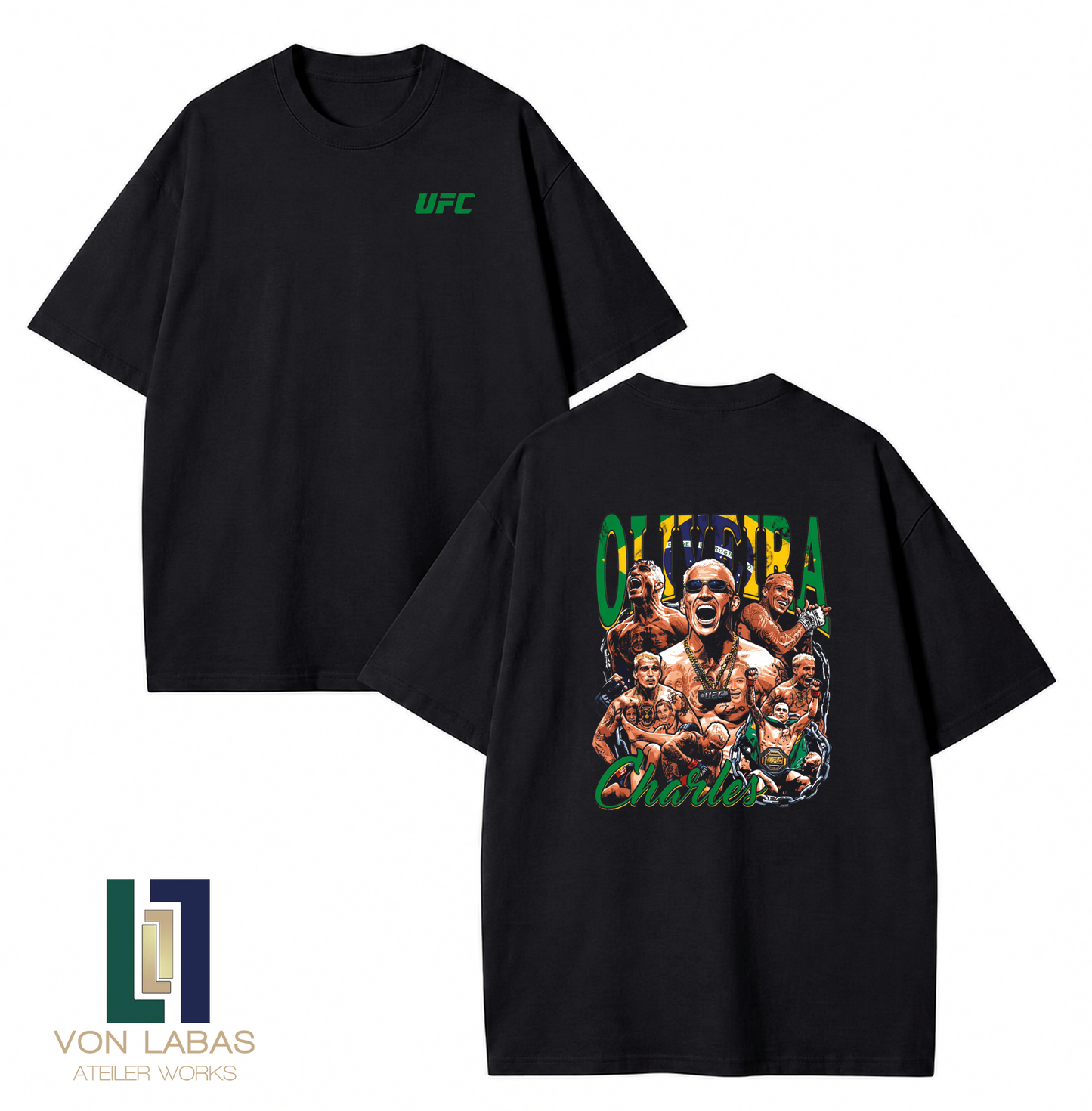 UFC Charles Oliveira Baskılı Oversize T-Shirt