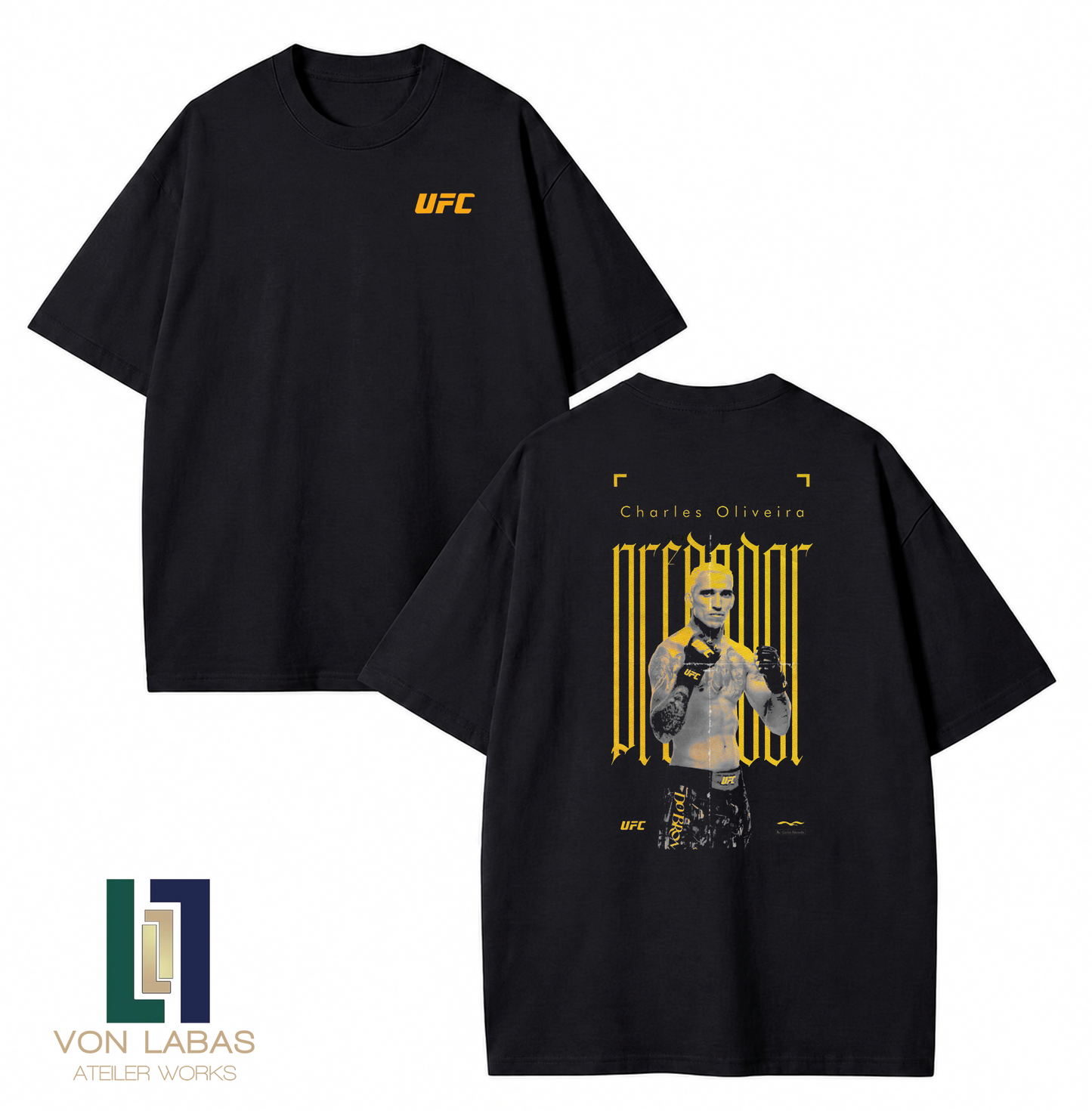 UFC Charles Oliveira Baskılı Oversize T-Shirt