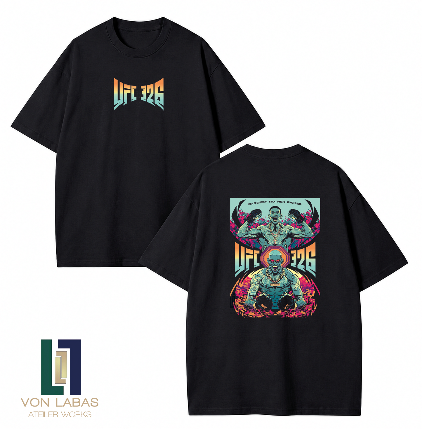 UFC Charles Oliveira Baskılı Oversize T-Shirt