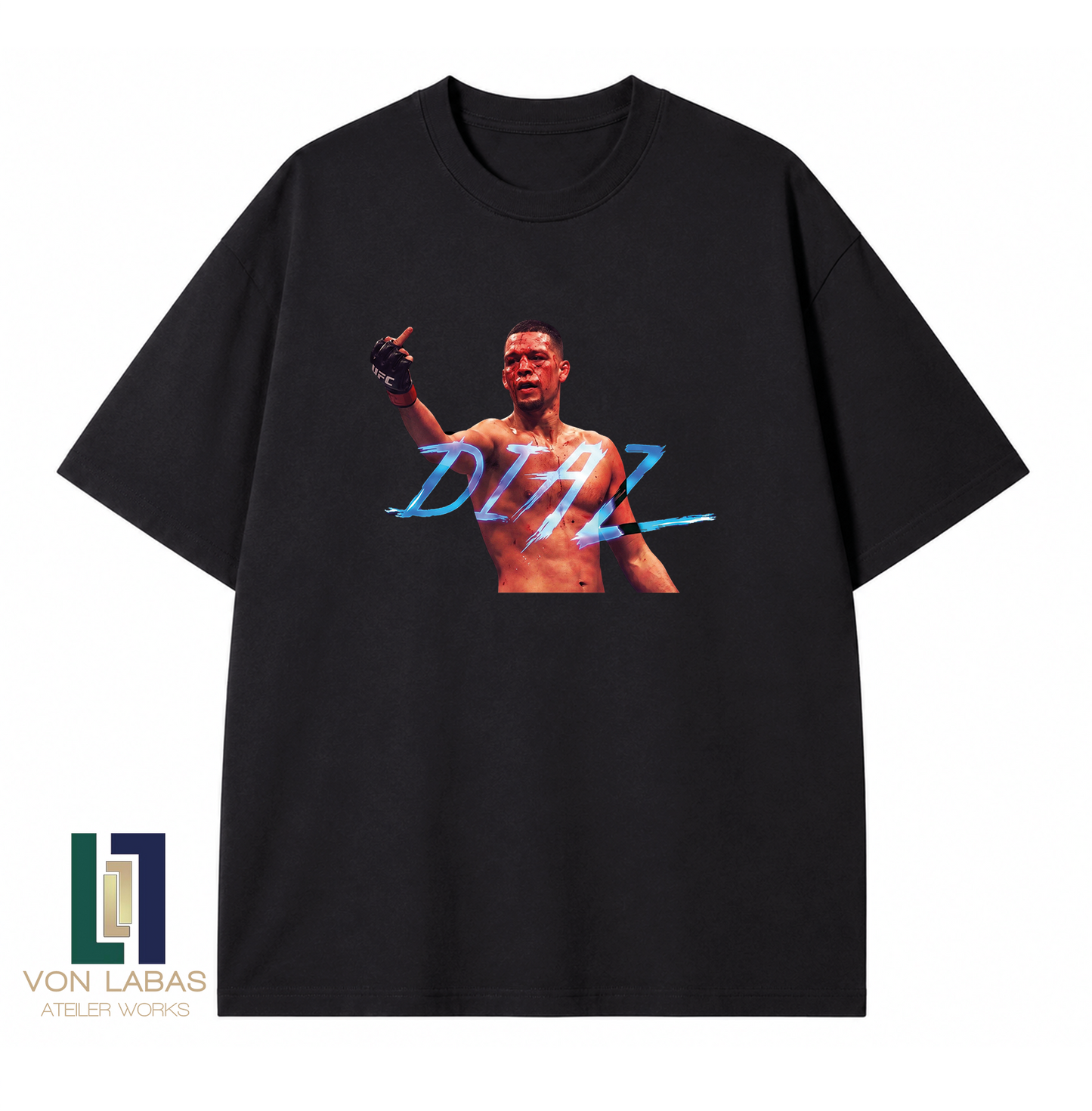 UFC Nate Diaz Baskılı Oversize T-Shirt