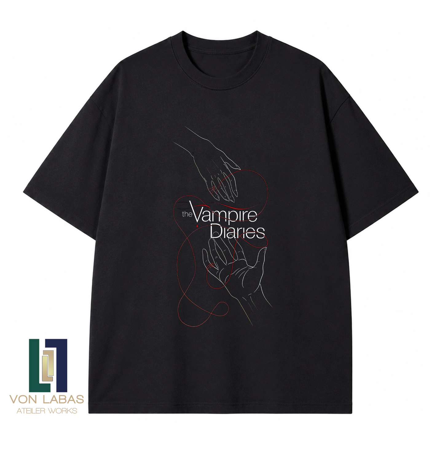 Vampire Diaries Baskılı Oversize T-Shirt