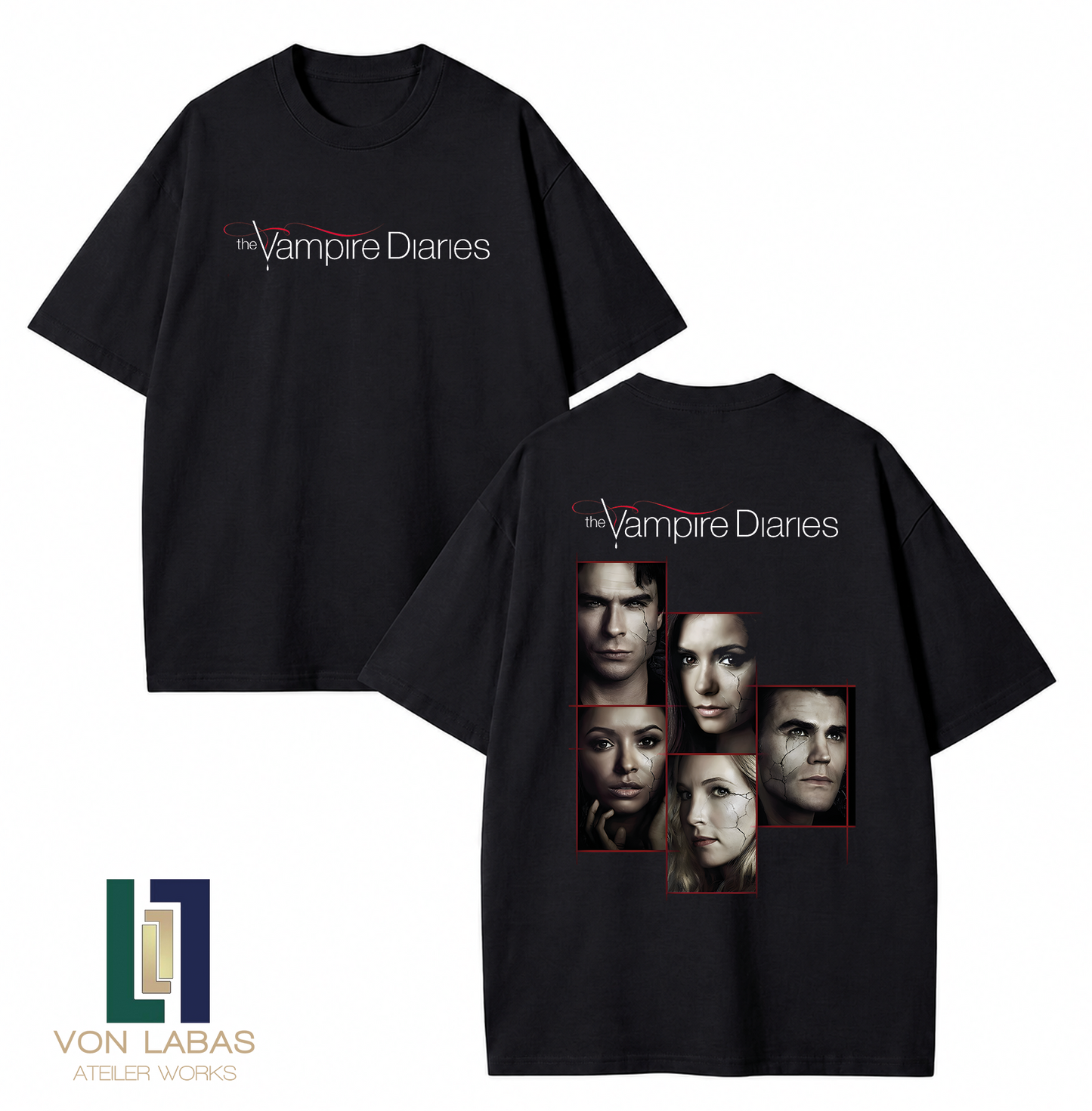 Vampire Diaries Baskılı Oversize T-Shirt