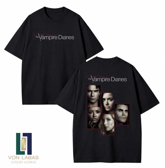 Vampire Diaries Baskılı Oversize T-Shirt