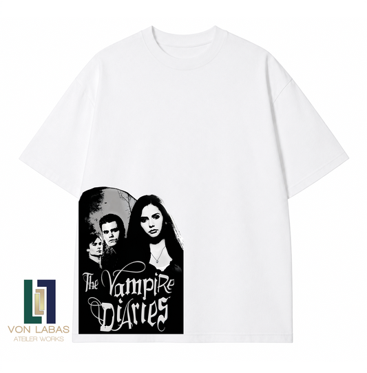Vampire Diaries Baskılı Oversize T-Shirt