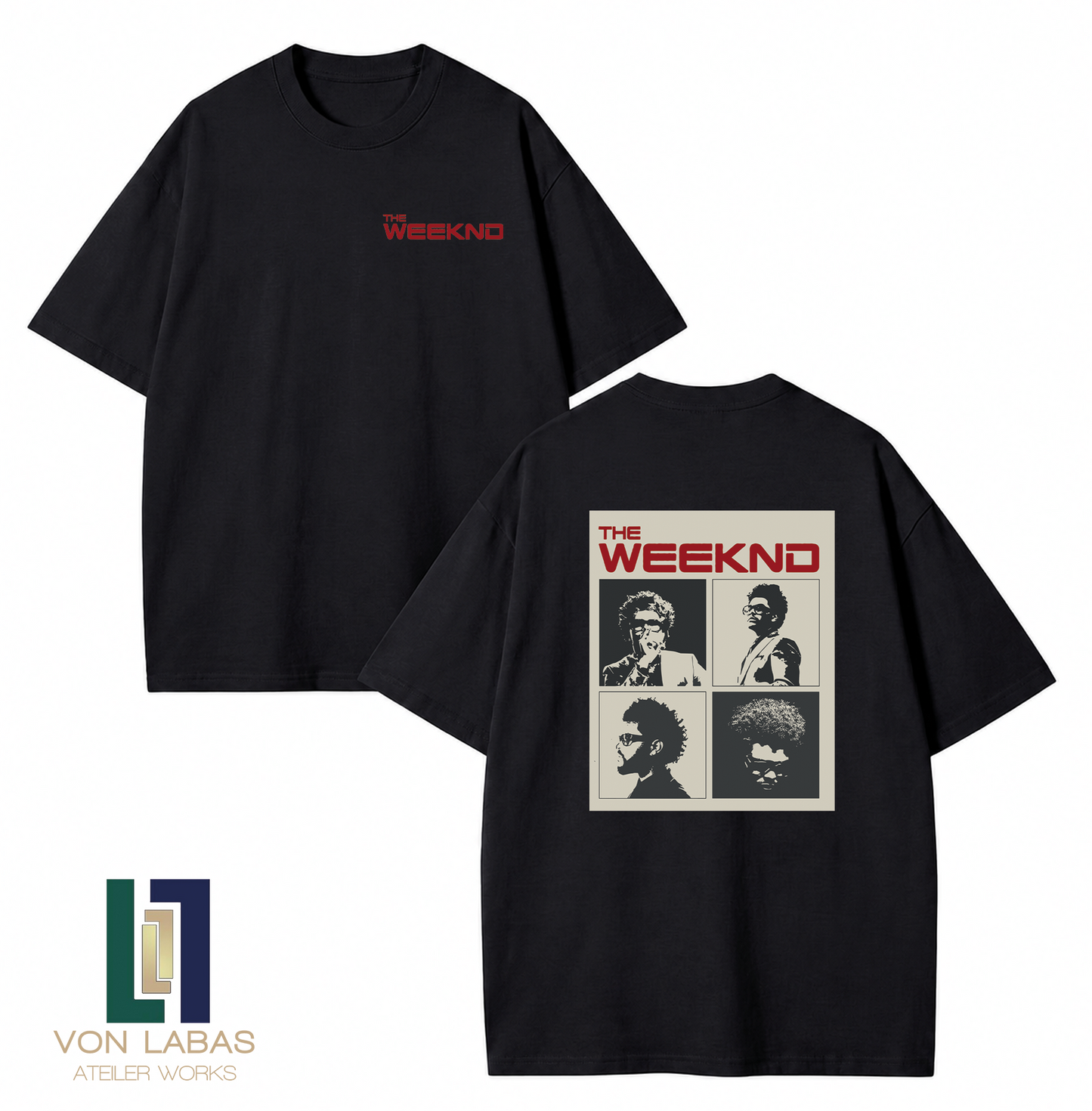 The Weeknd Baskılı Oversize T-Shirt